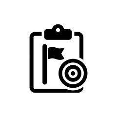 Target Goal with Flag for Project Success and Planning