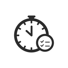 Clock with Checklist for Time-Focused Planning and Organization