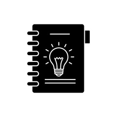 Notebook Icon Representing Idea Strategy and Business Documentation
