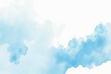 Delicate Light Blue Watercolor Blots