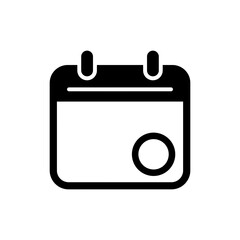 Calendar with Date Ringed Icon for Time Management and Scheduling