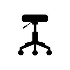 Chair Base with Casters Icon for Office Mobility and Comfort
