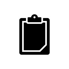 Clipboard with Blank Sheet Icon for Notes and Documents