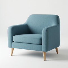 leather armchair isolated on white background