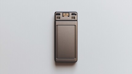Gray rectangular battery