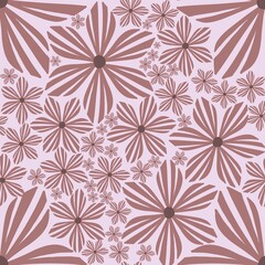 Sweet candy-like snowflake pink flowers