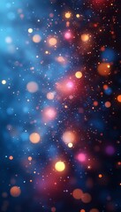 Abstract bokeh lights background, digital art, colorful, festive, vibrant, creative use, wallpaper