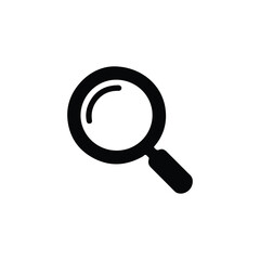 Magnifying glass icon. magnifier or loupe sign, Search symbol isolated on white background, Magnifying glass symbol