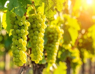 Fototapeta premium fresh grapes in vineyard