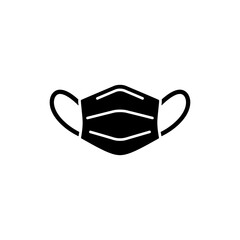 Face Mask Over Nose Icon with Medical Symbol