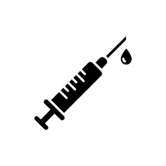 Syringe with Drop at Tip for Injection and Medical Use