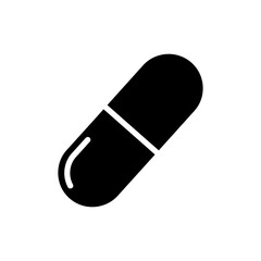 Side View of a Tablet Pill for Health and Medication Use