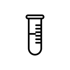 Test Tube with Measurement for Chemistry and Laboratory Use