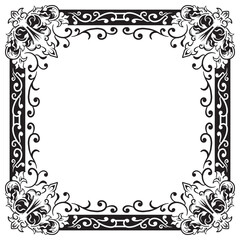 Luxurious Ornamental Frames with Clean Outlines
