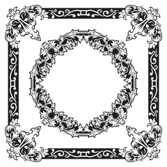 Premium Ornamental Border with Geometric Motif