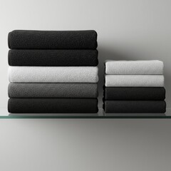 Towel on white background