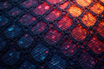 Geometric lace overlay, complex grid design, black thread , shadow, aesthetic, complex