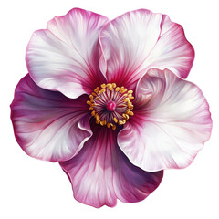 Beautiful flower, Whispers of Bloom A Symphony of Petals, Colors, and Nature's Timeless Grace, isolated on transpired background