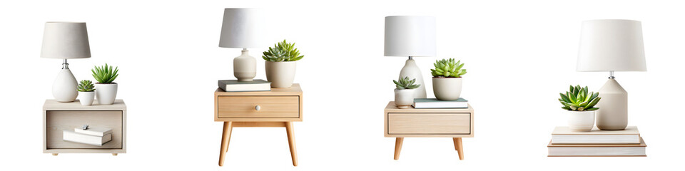 Modern and minimalist furniture and decor with plants