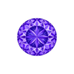 Isolated on white, a brilliant diamond gem sparkles, a precious jewel with facets of luxury design