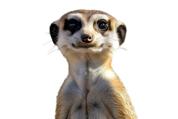Fototapeta premium meerkat portrait on transparent background