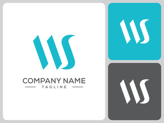vector logo WS