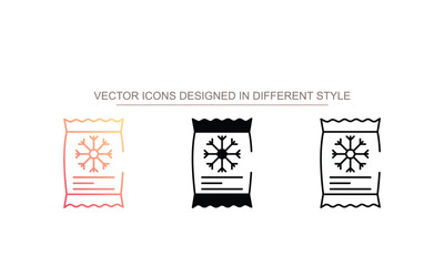 Fototapeta premium Frozen Food icon design with white background stock illustration