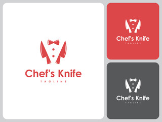 vector logo chef cooking