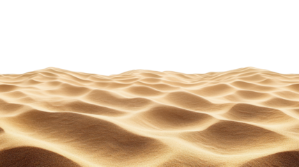 sand dunes texture on transparent background
