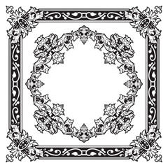 Ornamental Border Outlines for Modern Print Aesthetic