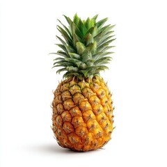 Fototapeta premium Fresh Pineapple Isolated on White Background