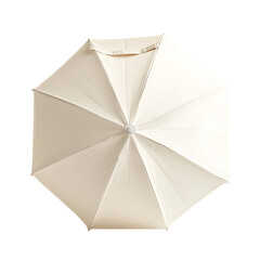 Contemporary Travel Beach Umbrella with a Sleek Fold Isolated on Transparent Background