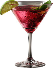 Cosmopolitan Cocktail with Lime Twist