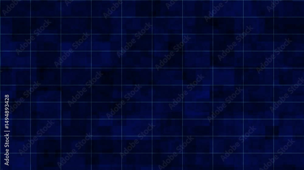 Poster abstract blue grid pattern with subtle pixelated design vector background