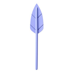 Minimal Arrow with a Balanced Structure in Soft Per Isolated on Transparent Background