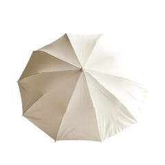 Minimalist Compact Beach Umbrella with a Sleek Design Isolated on Transparent Background