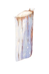 Watercolor illustration of a wooden post or log used for coastal pier construction rustic marine element isolated on white perfect for nautical design, seaside decor, harbor scenes, and ocean-themed