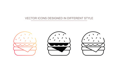 Fast Food icon design with white background stock illustration