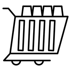 Gold Cart Icon
