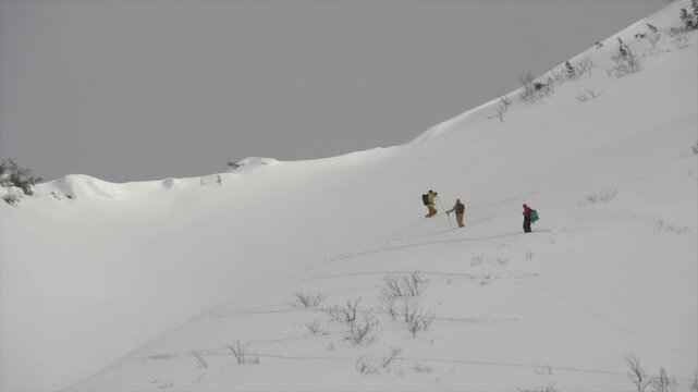 Timlapse randonn&eacute; &agrave; ski