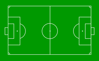 soccer field with soccer ball