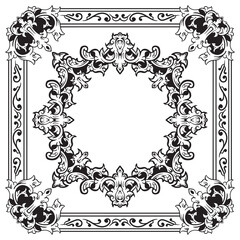 High-End Ornamental Frames Outlines for Graphic Design
