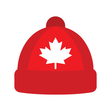 Red Canadian Maple Leaf Toque