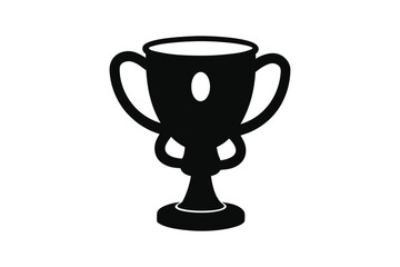 Trophy cup Silhouette Vector bundle  illustration, Winner trophy cup  silhouette