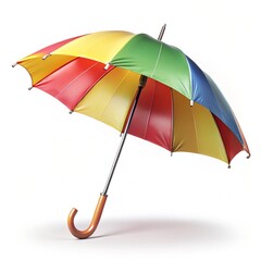 red umbrella isolated on white