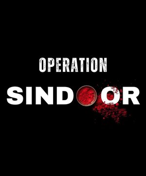 Operation Sindoor Logo with Red Powder Spill