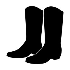 Silhouette of cowboy boots evoking Western heritage and equestrian style