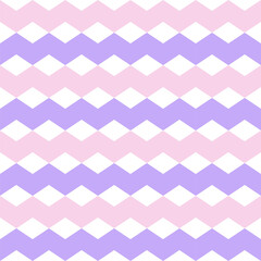 Seamless pattern of colored zigzags. Abstract texture of pink and purple lines on a dark background. Vector illustration