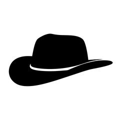 A classic cowboy hat silhouette, a symbol of the wild west