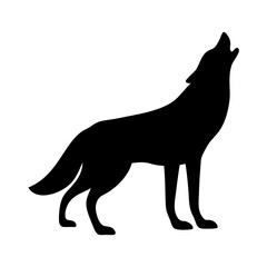A lone wolf howls at the moon, a call for companionship